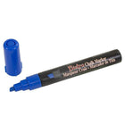 JAM Paper Marvy Uchida Liquid Chalk Marker Erasable Dustless - Chisel Tip - Blue-Marker Tip: Chisel