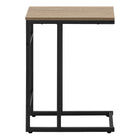 Monarch Specialties 2172 Accent Table - 24"H/Dark Taupe/Black Metal-Warranty: 1 Year limited for parts