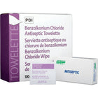 Benzalkonium Chloride (BZK) Antiseptic Towelettes, SAY432, Towelette, 288 Pack-Quantity/Box - 12