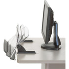 3M Desktop Document Holder-Wide, transparent backplate supports wide & heavy documents