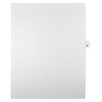 Mark Maker Legal Tabs - Letter Size - White - 1/25th cut - 25 tabs per package - 5 packages Pack - Number 61-White Single Tabs