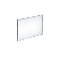 Azar Displays 8" x 10" Horizontal Wall Mount Acrylic Sign Holder, Clear, 10 Pack (162719)-Use to displays information on walls and doors, maximizing advertising opportunity