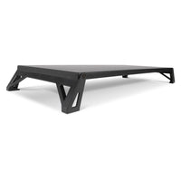 Allsop Dual Height Adjustable Lo Riser Monitor Stand with Wide Platform - Black-Ideal for modern widescreen monitors (supports monitors up to 32 inches)
