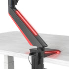 ShoppingAll Adjustable Single Pneumatic Gaming Monitor Mount with Red Backlights for 15-32" Monitors-7