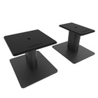 Kanto SP6HD 6" Tall Universal Desktop Speaker Stands with Cable Management - Black-Heavy steel construction and closed cell foam padding absorbs as much resonance as possible.