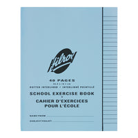 Hilroy Stitched Exercise Books - Dotted Interlined - 9" x 7" - 40 Pages - 20 Sheets - Assorted Colours - 25 Pack-Dotted Interlined