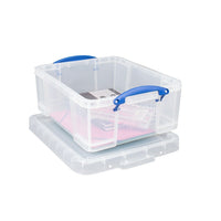 Really Useful Boxes 17L Storage Box, Clear-17 Litre