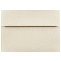 JAM Paper A7 Invitation Envelopes, 5.25 x 7.25 Sandstone Ivory Recycled, 100 Pack (41403g)-Sandstone