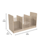 Flash Furniture - Unite de rangement modulaire Bright Beginnings de qualite commerciale à double face en bois pour la salle-Bois certifie Greenguard pour une meilleure qualite de l'air,