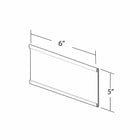 Azar Displays Nameplate, 10 Pack (199616)-Clear Acrylic