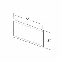 Azar Displays Nameplate, 10 Pack (199616)-Clear Acrylic