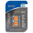 Westcott Titanium Bonded TrimAir Replacement Blades for 15192 Trimmer, 2 pack-For 15192 Trimmer