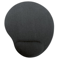 StaplesMouse Pad with Wrist Rest - Gel - Black-Precise tracking surface is great for use with home computers or laptops