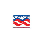 Teacher Created Resources Infant - 12th Grades Scalloped Bulletin Board Border Trim, Patriotic, 108 Pack (TCR4158)-Colour: MultiColour