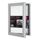 Seco Lockable Indoor/Outdoor Poster Frame Case - 8.5" x 11" - Silver-Poster Frame