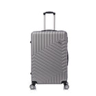 TOSCANO RIGOROSO 20" Hardside Carry On Luggage - Titanium Silver-Designed in Italy