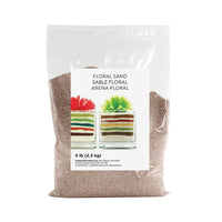 Sandtastik Floral Coloured Sand, 5 lb (2.3 kg) Bag, Dark Silver-Coarse grain with natural sparkle throughout