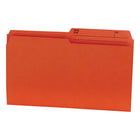 Hilroy File Folders - Legal Size - 9" x 14 7/8" - Orange - 100 Pack-Legal size coloured file folders
