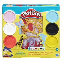 Play-Doh Fundamentals Animals Tool Set-Includes 10 animal cutters, roller, and 6 cans of Play-Doh Brand Modeling Compound