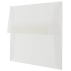 JAM Paper A7 Invitation Envelopes, 5.25 x 7.25, Clear Translucent Vellum, 250 Pack (2851295H)-Blank interior for personalized message