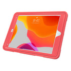 CTA Digital Protective Case with Rotatable Grip Kickstand for 10.2" iPad Gen 7 and 8, Air 3 and 10.5" Pro - Red-Outer silicone jacket offers additional protection