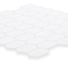 Truu Design Oval Peel and Stick Wall Tiles, 10 x 10 inches, White, 6 Pieces-Premium quality tiles: wall peel and stick backsplash tiles are made of high-quality, durable eco-friendly PVC plastic, water-resistant and mold resistant which never turn yellow with time