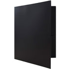 JAM Paper Plastic 2 Pocket School POP Folders with Metal Prongs Fastener Clasps, Black, 6 Pack-4