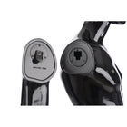 Can-Bramar PL Adult 2-in-1 Full Body and Headless Male Unbreakable Mannequin - 73"H - Glass Base -  Glossy Black-The arms and head of the mannequin are adjustable: The head can turn 360°, so you can easily position it to any posture you like to showcase your products effectively