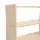 Flash Furniture Bright Beginnings Commercial Grade 2 Shelf Wooden Classroom Open Storage Unit,Safe,Kid Friendly Design - Natural-Greenguard Certified Wood for Healthier Air Quality
