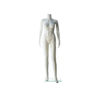 Eddie's Hang-Up Display Ltd. Headless Female Mannequin, 2 Straight Arms, 65"h, White (150505)-Female headless mannequin