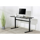 TygerClaw 24"W Manual Sit-Stand Desk - Black-1 Year Limited Manufacturer Warranty