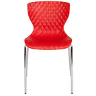 Flash Furniture Lowell Contemporary Design Plastic Stack Chair - Red-Set of 4 Multipurpose Stack Chairs