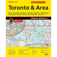 MapArt Toronto & Greater Toronto Area Atlas-Toronto & Area Lrg Print Street Atlas
