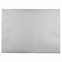 JAM Paper Metallic Booklet Envelopes - 9" x 12" - Stardream Silver - 500 Pack -Colour: Silver