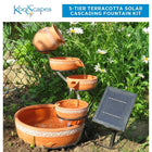Koolatron Solar Cascading Fountain, 5-Tier-Low voltage pump with solar panel