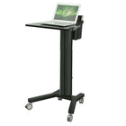 TygerClaw Mobile PC Cart, 25.6" x 19.7" x 42.1", Black-PC mobile Cart with 360 degrees rotation