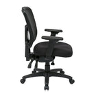 ProGrid Back Managers Chair with Adjustable Arms and Ratchet Back, Black-One Touch Pneumatic Seat Height Adjustment