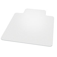 Staples Medium Pile Carpet/Berber Chair Mat, 45" x 53"-Ideal for use on medium-pile and berber carpets and pads up to 3/8" thick