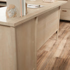 Sauder 94"W Whitaker Point L-Desk - Natural Maple-   Natural Maple finish