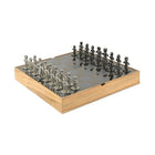 Umbra Buddy Chess Set, Natural (1005304-390)-Fully functional chess game board with hidden storage compartment for all 32 pieces.