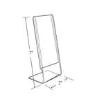 Azar Displays 7" x 2" L-Shape Acrylic Sign Holder, 10 Pack (112767)-Plastic frame is constructed of clear acrylic that allows for easy viewing of material