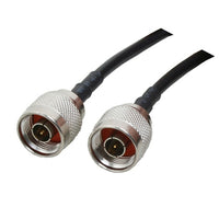 Turmode WF6002 6' Wifi Antenna Cable, 3.5" x 0.4" x 3.5", Black-6' N Male to N Male LMR100 Cable