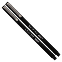 Marvy Uchida Felt-Tip Pen – Ultra Fine – Black – 2 Pack-Colour: Black