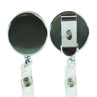 Winnable Retractable Reel Clip Name Badge Holder-28.5" wire cord and a stainless steel reel inside