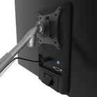 Kanto DMS1000S Gas Shock Monitor Arm Desktop Mount for 17-inch to 32-inch Displays, Silver-Secures to any desk edge or grommet hole up to 2" thick
