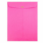 JAM Paper 10" x 13" Open End Catalog Coloured Envelopes with Clasp Closure - Ultra Fuchsia Pink - 10 Pack -Size: 10 x 13 inches