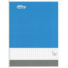 #Hilroy Quad Coil Notebook, 80 Sheets, 8" x 10-1/2", Assorted (13038)-80 3-hole punched 8" x 10-1/2" letter-sized white sheets