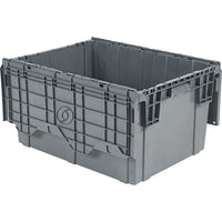 Orbis, Flipak Polyethylene Plastic (Pe) Distribution Containers, 27.9" x 20.9" x 15.2", Grey-Colour: Grey