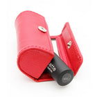 Ashlin Skylar Single Lipstick Case with Mirror, Red-Internal mirror