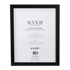 Gry Mattr - Cadre de document sans mat - Noir - 8,5 po x 11po - paquet de 3-Cadre en bois